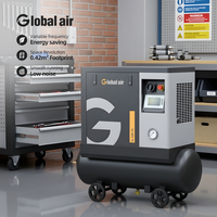 Compresseur d'air à vis à entraînement direct industriel pour machine d'emballage sous film rétractable pour atelier d'emballage 380V 50Hz