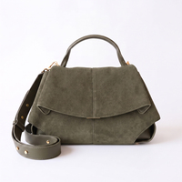 Sac à main en daim LZ Factory pour femmes, sac à bandoulière en cuir véritable avec logo personnalisé, sac élégant pour femmes avec logo, sac bandoulière