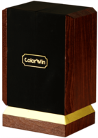 Boîte cadeau à double porte en bois grainé noir et or avec fermeture magnétique personnalisée pour emballage de coffret cadeau de luxe