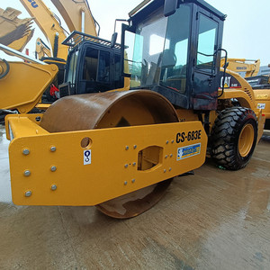 Used Caterpillar CS683E Road Roller Vibratory Smooth Drum 92KW Power Cheap Price on Sale Motor Engineering Machinery - Product Image 3
