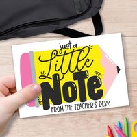 Mignon crayon classe incitations enseignant Notes enfants motivationnel récompense cartes enseignant courrier cartes postales pour les étudiants