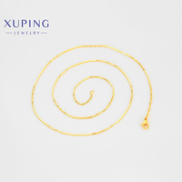 S00152456 Bijoux Xuping Nouvelle Collection Chaîne de style Hip Hop tendance et polyvalente en or 14K et 24K Collier chaîne