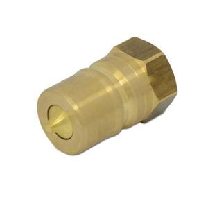 Acoplador Hidráulico Macho de Desconexión Rápida Blince de 1/4 Pulgada NPT ISO 7241-B de Latón con Acero Inoxidable - Product Image 3