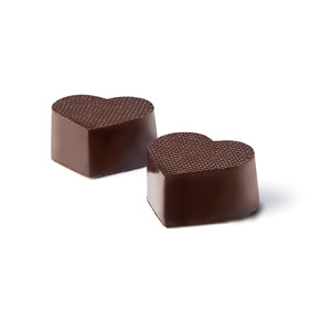 Stampo per cioccolatini a forma di cuore con 24 cavità, in plastica trasparente, per la preparazione di dolci. - Product Image 2