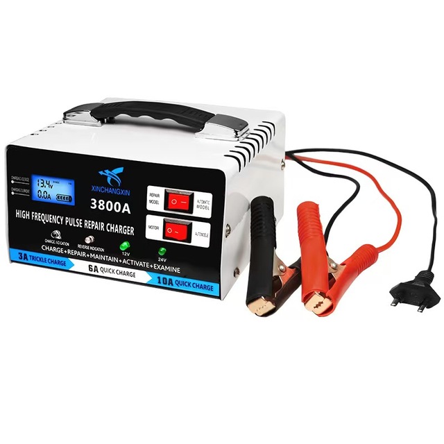Newest Professional High Power Battery Charger 24V 12V Universal Automatic Lead Acid Rechargeable Pulse Battery Charger