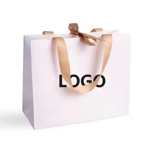 Túi giấy đựng hàng cao cấp đặt làm riêng, in logo thương hiệu, dành cho cửa hàng giày dép, màu hồng, dùng làm quà tặng, túi giấy mua sắm đựng quần áo - Product Image 2