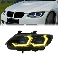 Phares HETOP E92 E93 2006-2010, double couleur, série 3, mise à niveau DRL, style Ikon, phares LED pour voiture, accessoires Plug and Play pour BMW