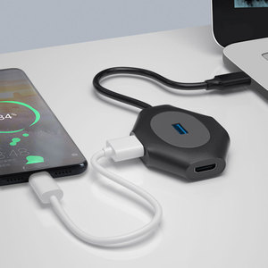 Koogold 4 en 1 Mini USB3.0 Hubs <span class=keywords><strong>USB</strong></span> con USB3.0 * 3 + 4K HDMI tipo C Hub para ¿<span class=keywords><strong>Macbook</strong></span> Pro/<span class=keywords><strong>Air</strong></span>/teléfono <span class=keywords><strong>adaptador</strong></span> de <span class=keywords><strong>USB</strong></span>-C? - Product Image 2