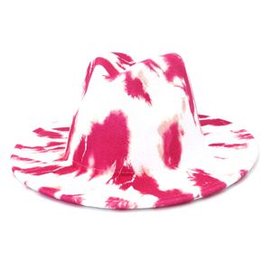 Chapeau cloche ajustable en organza tie-dye coloré X1670 avec large bord et ruban et cordon pour les voyages en extérieur et un style décontracté - Product Image 4
