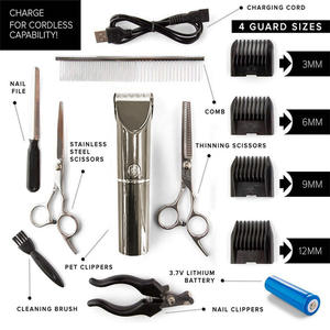 B9 1 Lcd Hair Clipper Electric Trimmer Metal Body <b>Rechargeable</b> <b>Battery</b> Powered For Home And Salon Use - Product Image 2