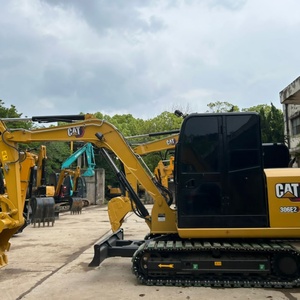 Mini-excavatrice sur chenilles CAT 306E2 d'occasion d'origine japonaise, 6 tonnes, avec peu d'heures de fonctionnement, y compris moteur, pompe et engrenages, matériel de construction - Product Image 4