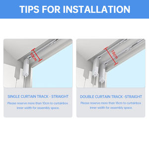 Tringles à rideaux motorisées ARODDY 2,5-4,5 m en métal blanc avec télécommande, système <span class=keywords><strong>de</strong></span> glisse et accessoires, <span class=keywords><strong>rail</strong></span> <span class=keywords><strong>de</strong></span> <span class=keywords><strong>rideau</strong></span> automatisé compatible Homekit - Product Image 3