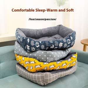 Venta al por mayor Rectangular Ecológico Engrosado Cálido Invierno Mat Pet <span class=keywords><strong>Bed</strong></span> para perros grandes y pequeños - Product Image 2
