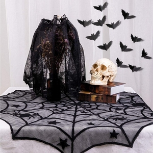 Tovaglia rotonda <span class=keywords><strong>di</strong></span> <span class=keywords><strong>Halloween</strong></span> in tessuto <span class=keywords><strong>di</strong></span> pizzo nero tovaglia <span class=keywords><strong>per</strong></span> <span class=keywords><strong>decorazioni</strong></span> <span class=keywords><strong>per</strong></span> <span class=keywords><strong>la</strong></span> <span class=keywords><strong>tavola</strong></span> <span class=keywords><strong>di</strong></span> casa - Product Image 6