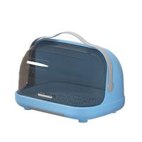 Boîte de rangement pour biberons avec couvercle, séchoir à biberons portable, plateau de drainage, organisateur de couverts pour la cuisine