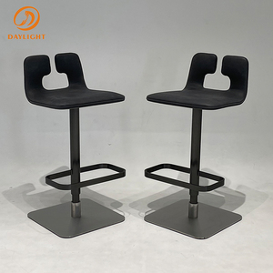 Chaises en cuir noir <span class=keywords><strong>de</strong></span> luxe, restaurant moderne, <span class=keywords><strong>bar</strong></span> à vin, café cuisine <span class=keywords><strong>pas</strong></span> <span class=keywords><strong>cher</strong></span>, <span class=keywords><strong>tabouret</strong></span> <span class=keywords><strong>de</strong></span> pied haut, ensemble <span class=keywords><strong>de</strong></span> <span class=keywords><strong>2</strong></span> - Product Image 3