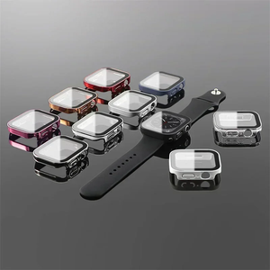 Funda de PC + Vidrio Templado para Reloj Serie 10 de 46 mm, Venta al por Mayor de Fábrica, Galvanoplastia, Borde Recto, Múltiples Colores, Resistente a Arañazos - Product Image 2