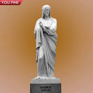 Église du Christ grandeur nature personnalisée en marbre blanc Sculpture Saint <span class=keywords><strong>Pierre</strong></span> douze apôtres - Product Image 2