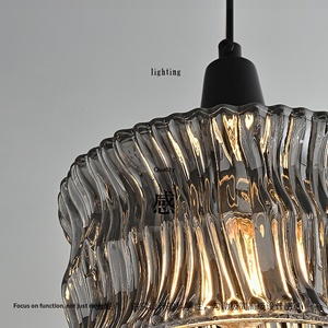 Lampadario Moderno Minimalista di Lusso in Ferro e Vetro <span class=keywords><strong>a</strong></span> Filo, Lampada <span class=keywords><strong>a</strong></span> <span class=keywords><strong>Sospensione</strong></span> LED Nera <span class=keywords><strong>per</strong></span> <span class=keywords><strong>Camera</strong></span> <span class=keywords><strong>da</strong></span> <span class=keywords><strong>Letto</strong></span>/Studio, Luce Sospesa di Alta Gamma - Product Image 5
