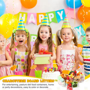 クリアアクリルキャンディーレターCharcuterieアルファベット充填可能ボックスカスタム3Dアクリルレターボックスパーティー用お菓子と食品 - Product Image 6