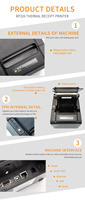 Kongta printer termal 80mm, printer termal cetak tiket 3 inci harga printer termal