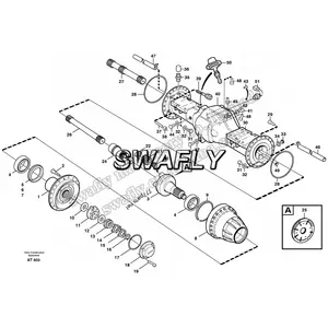 Wheel Loader Parts 11168079 L70 L90 L110 L120 Sun Gear VOE11168079 untuk Planet Poros