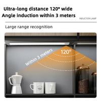 Veilleuse LED ultra-mince sans fil Veilleuse d'armoire Armoire de cuisine Lampe à détecteur de mouvement