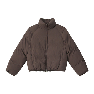 Chaqueta Acolchada <span class=keywords><strong>de</strong></span> Nylon 100% para Hombre Joven, Estilo Urbano Coreano, Cuello Alto, Diseño Corto Holgado, Logotipo Personalizado OEM/ODM - Product Image 1