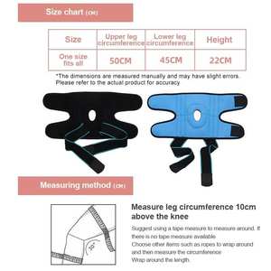 Attelle de genou en néoprène réglable à compression ouverte pour le genou pour soulager la douleur - Product Image 3