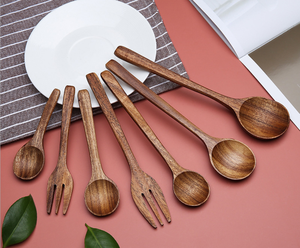 Cuillère en bois naturel réutilisable, cuillère à mesurer, thé, café, sucre, épices, ustensiles de cuisine, vaisselle, cuillère personnalisée - Product Image 1