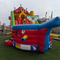 Châteaux Gonflables Professionnels Commerciaux pour Événements et Fêtes, Modèles Champignon et Abeille, d'Extérieur, avec Toboggan
