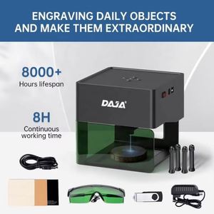 Máquina Láser Mini <span class=keywords><strong>Daja</strong></span> Dj6 para Bricolaje, <span class=keywords><strong>Grabador</strong></span> Láser Portátil para Madera, Plástico y Papel, Máquina Pequeña de Grabado - Product Image 2