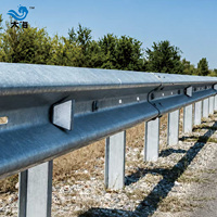 Barrière de sécurité routière en forme de vague galvanisée, prix compétitif, barrières anti-choc en W de haute qualité, barrière de sécurité routière en acier zingué