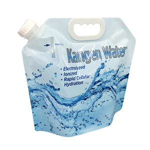 Sacs de stockage d'eau potable pliables en plastique sans BPA de 5 litres pour eau <span class=keywords><strong>Kangen</strong></span>, faible MOQ, vente en gros - Product Image 2