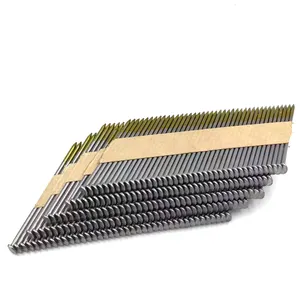 Factory Wholesale Framing Nails 34 Degree 3.15*90mm Collated Paper Strip Nails