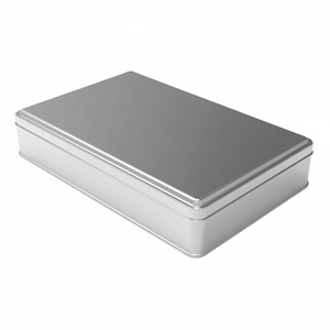 Rectangle Tin Can 2 lt Baklava with Sherbet <b>Desserts</b> <b>Box</b> 256 x 168 mm x H45 mm 2 lt Slip Lid - Product Image 2