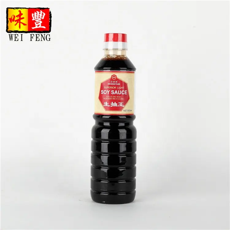 Haccp Brc Oem Fabriek In China Halal Chinese Licht Soja Saus 500Ml Gebrouwen Zhongshan Sojasaus Guangdong