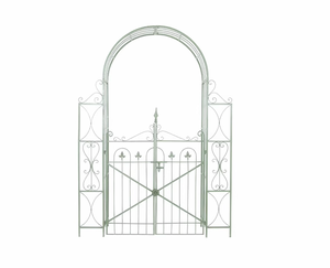 โครงบังตาประตูอลูมิเนียมอัลลอยด์เคลือบผงสไตล์โบราณแนวยุโรปแนวชนบทสำหรับสวนระเบียงกลางแจ้งสำหรับปีนเขากุหลาบ - Product Image 1