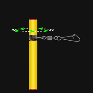FTK Factory <span class=keywords><strong>Direct</strong></span> 1 pièce <span class=keywords><strong>en</strong></span> gros Émerillon de pêche à ressort (Noir/Jaune) Personnalisation OBM pour la pêche à la ligne - Product Image 6