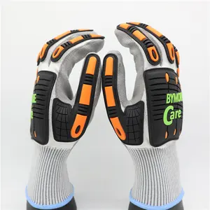 Tpr Glove OEM Factory Directly Cut Resistant Shock Proof TPR Gloves