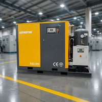 Compresseur d'air à vis haute pression 37 kW 50 CV sur châssis avec booster 30 bar 40 bar pour l'industrie du soufflage de bouteilles PET