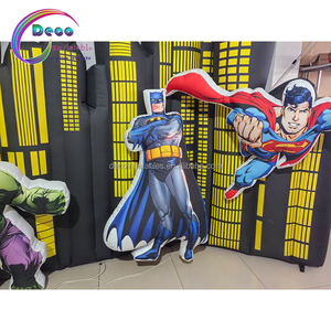 Garçon fête d'anniversaire décoration personnalisé gonflable panneau d'affichage gonflable hauts bâtiments dessin animé <span class=keywords><strong>fond</strong></span> - Product Image 3