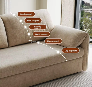 Canapé-<span class=keywords><strong>lit</strong></span> <span class=keywords><strong>convertible</strong></span> multifonctionnel pliable et intégré à double usage, doux et inclinable, pour appartement, bureau, chambre et salon - Product Image 5