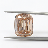 Chenjing Venta Caliente Diamante Cultivado en Laboratorio Suelto de 0.5ct a 1ct, Corte Cojín, Corte Antiguo, Color Champán, HPHT CVD, Venta al por Mayor