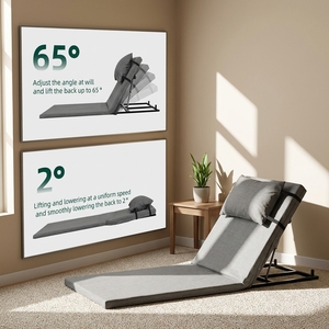 Cuscino a cuneo elettrico regolabile per schienale <span class=keywords><strong>letto</strong></span>, supporto pieghevole silenzioso per anziani e pazienti allettati, per lettura e riposo a casa - Product Image 5