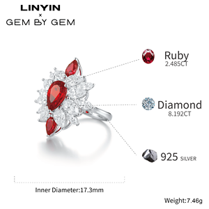Hot bán 18K vàng Pigeon máu <span class=keywords><strong>Ruby</strong></span> Nhẫn 2ct đá quý tự nhiên đồ trang sức Mỹ với giấy chứng nhận nhà sản xuất cho tiệc cưới - Product Image 2
