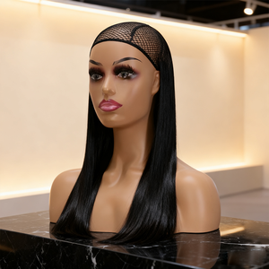 Оптовая продажа, высококачественный реалистичный Африканский американский женский парик, манекен, голова для показа, парик, шляпа, реквизит, модель головы - Product Image 3