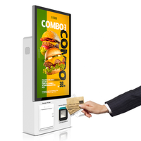 Terminal de commande en libre-service de 21,5 pouces avec paiement par carte et SDK pour restaurants et magasins d'alimentation en intérieur, avec logiciel