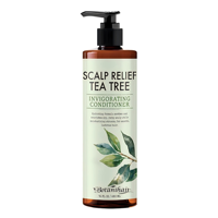Après-shampoing Revitalisant à l'Huile d'Arbre à Thé et à l'Aloe pour Cheveux Secs et Frisés, Hydratation Profonde et Soulagement du Cuir Chevelu – Marque Blanche