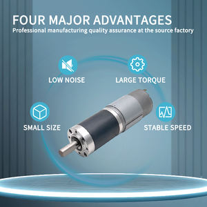 Appareils ménagers intelligents 12V/24V 775 moteur à engrenages planétaires 42mm DC roulement à billes 10mm arbre 30W ventilateurs Machines bateaux fabriqués en métal acier - Product Image 2